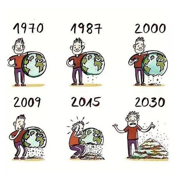 Planeta Terra em pó